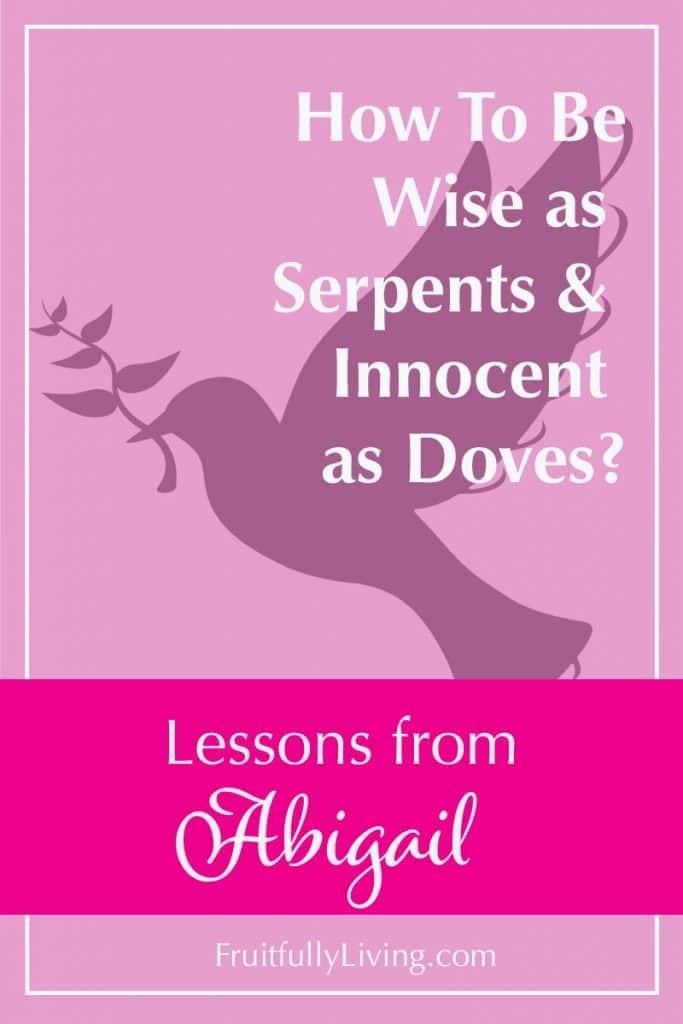 Abigail in the Bible, wise as serpents innocent as doves image