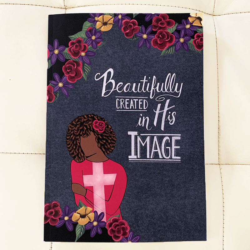 In his image journal gift for black Christian woman