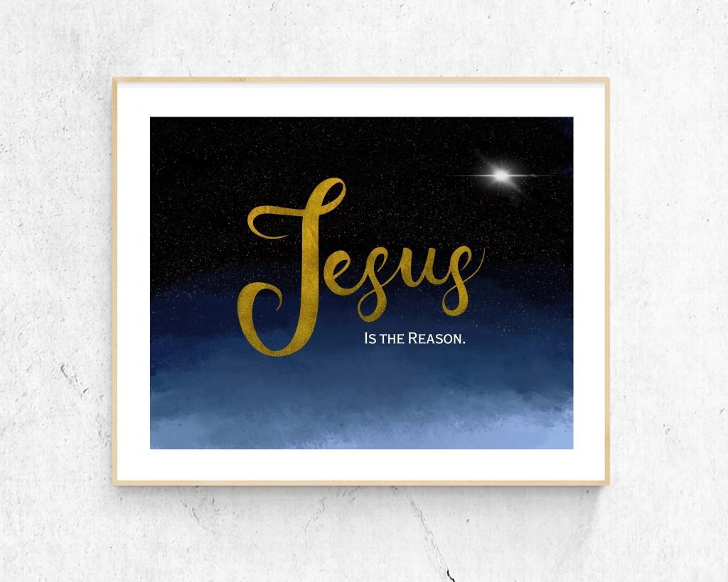 Jesus is the Reason, Christian Wall art image
