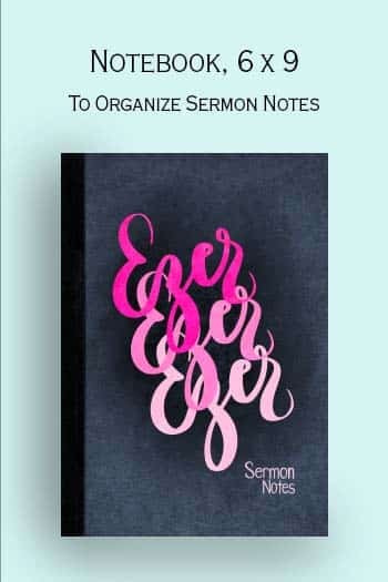 Christian gift  for women, ezer notebook