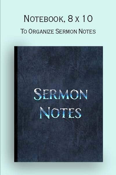Sermon Notebook for men