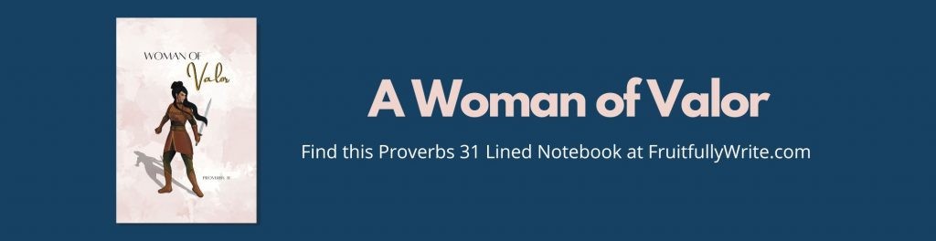 A woman of valor notebook ad