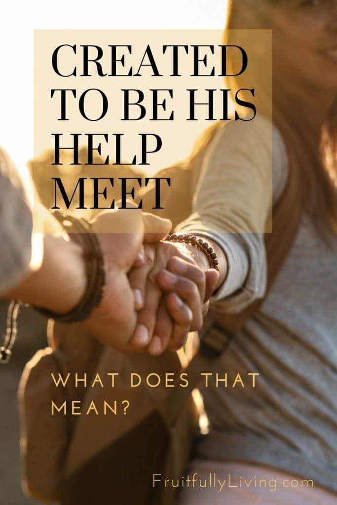 Created to be His Help Meet Image for Pinterest