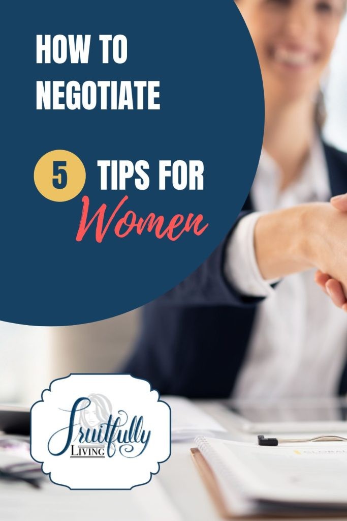 Image of woman shaking hands with words "how to negotiate."
